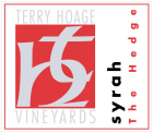 Terry Hoage The Hedge Syrah 2015  Front Label