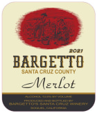 Bargetto Santa Cruz County Retro Merlot 2021  Front Label
