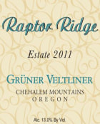 Raptor Ridge Estate Gruner Veltliner 2011  Front Label