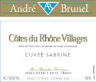 Andre Brunel Cotes du Rhone Villages Cuvee Sabrine 2018  Front Label