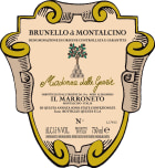 Il Marroneto Brunello Madonna delle Grazie 2018  Front Label