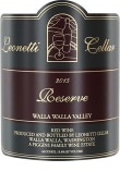 Leonetti Reserve 2015 Front Label