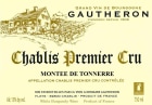 Alain Gautheron Chablis Montee de Tonnerre Premier Cru 2020  Front Label