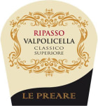 Cantina di Negrar Valpolicella Ripasso Classico Superiore Le Preare 2015  Front Label