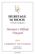 Heritage School Vineyards Missiaen's Hillside Vineyard Cabernet Sauvignon 2014 Front Label