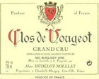 Hudelot-Noellat Clos Vougeot Grand Cru 2000  Front Label