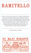 Di Majo Norante Ramitello Rosso 2017  Front Label