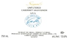 Segal's Unfiltered Cabernet Sauvignon (OK Kosher) 2018  Front Label