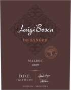 Luigi Bosca De Sangre Lujan de Cuyo Malbec 2019  Front Label