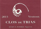 Clos de Trias Ventoux Rouge 2013 Front Label