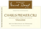 Domaine Vincent Dampt Chablis Vaillons Premier Cru 2020  Front Label