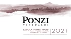 Ponzi Tavola Pinot Noir 2021  Front Label