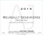 Domaine Antoine Jobard Meursault Genevrieres Premier Cru 2019  Front Label