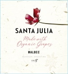 Santa Julia Organic Malbec 2018 Front Label