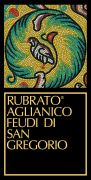 Feudi di San Gregorio Rubrato Aglianico 2018  Front Label