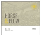 Horse & Plow Winery Rose 2021  Front Label