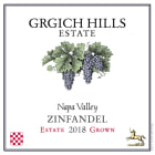 Grgich Hills Estate Zinfandel 2018  Front Label