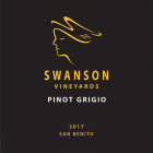 Swanson Pinot Grigio 2017 Front Label