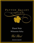 Patton Valley West Block Pinot Noir 2010  Front Label