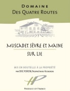 Domaine des Quatre Routes Muscadet Sevre et Maine Sur Lie 2020  Front Label