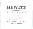 Hewitt Vineyard Double Plus Cabernet Sauvignon (torn label) 2009  Front Label