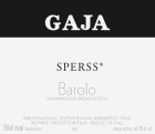 Gaja Sperss Barolo 2017  Front Label