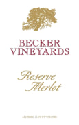 Becker Vineyards Reserve Merlot 2016 Front Label