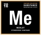 Substance Vineyard Collection Stoneridge Merlot 2016  Front Label