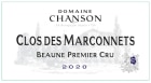 Chanson Pere & Fils Beaune Clos des Marconnets Premier Cru 2020  Front Label