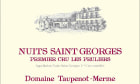 Domaine Taupenot-Merme Nuits-Saint-Georges Les Pruliers Premier Cru 2018  Front Label