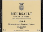 Domaine des Comtes Lafon Meursault 2018  Front Label