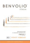 Benvolio Pinot Grigio 2022  Front Label