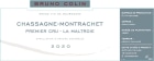 Bruno Colin Chassagne-Montrachet Maltroie Premier Cru Rouge 2020  Front Label
