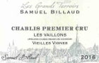 Samuel Billaud Chablis Les Vaillons Vieilles Vignes Premier Cru 2016  Front Label