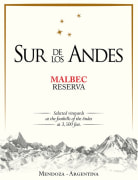 Sur de los Andes Reserva Malbec 2019  Front Label