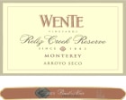 Wente Reliz Creek Reserve Pinot Noir 2003  Front Label