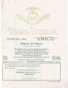 Tempos Vega Sicilia Unico Tinto 1990  Front Label