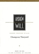 Andrew Will Winery Champoux Red Blend 2007  Front Label