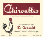 Damien Coquelet Chiroubles 2018  Front Label