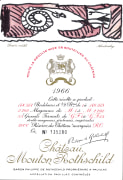 Chateau Mouton Rothschild  1966  Front Label