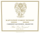 Kapcsandy Family Winery State Lane Cabernet Sauvignon Grand Vin 2017  Front Label