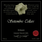 Settembre Cellars Syrah 2011 Front Label