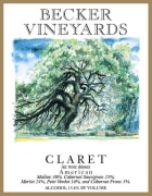 Becker Vineyards Claret 2019  Front Label