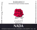 Nada Giuseppe Barbaresco Casot 2019  Front Label