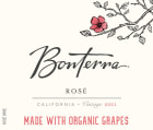 Bonterra Organic Rose 2021  Front Label