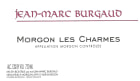 Jean-Marc Burgaud Morgon Les Charmes 2018  Front Label