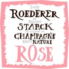 Louis Roederer Brut Nature Rose Philippe Starck Label 2015  Front Label