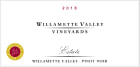 Willamette Valley Vineyards Estate Pinot Noir 2018  Front Label