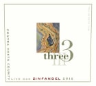 Three Wine Company Live Oak Zinfandel 2015 Front Label