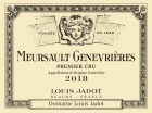 Louis Jadot Meursault Genevrieres Premier Cru 2018  Front Label